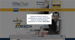 Desktop Screenshot of elittetaxi.com.br