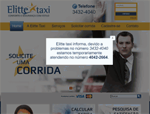 Tablet Screenshot of elittetaxi.com.br